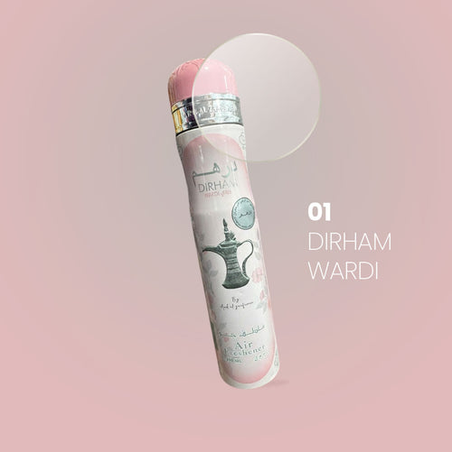 Ard Al Zaafaran Dirham Series Air Freshener - Wardi & Gold Editions 300ml