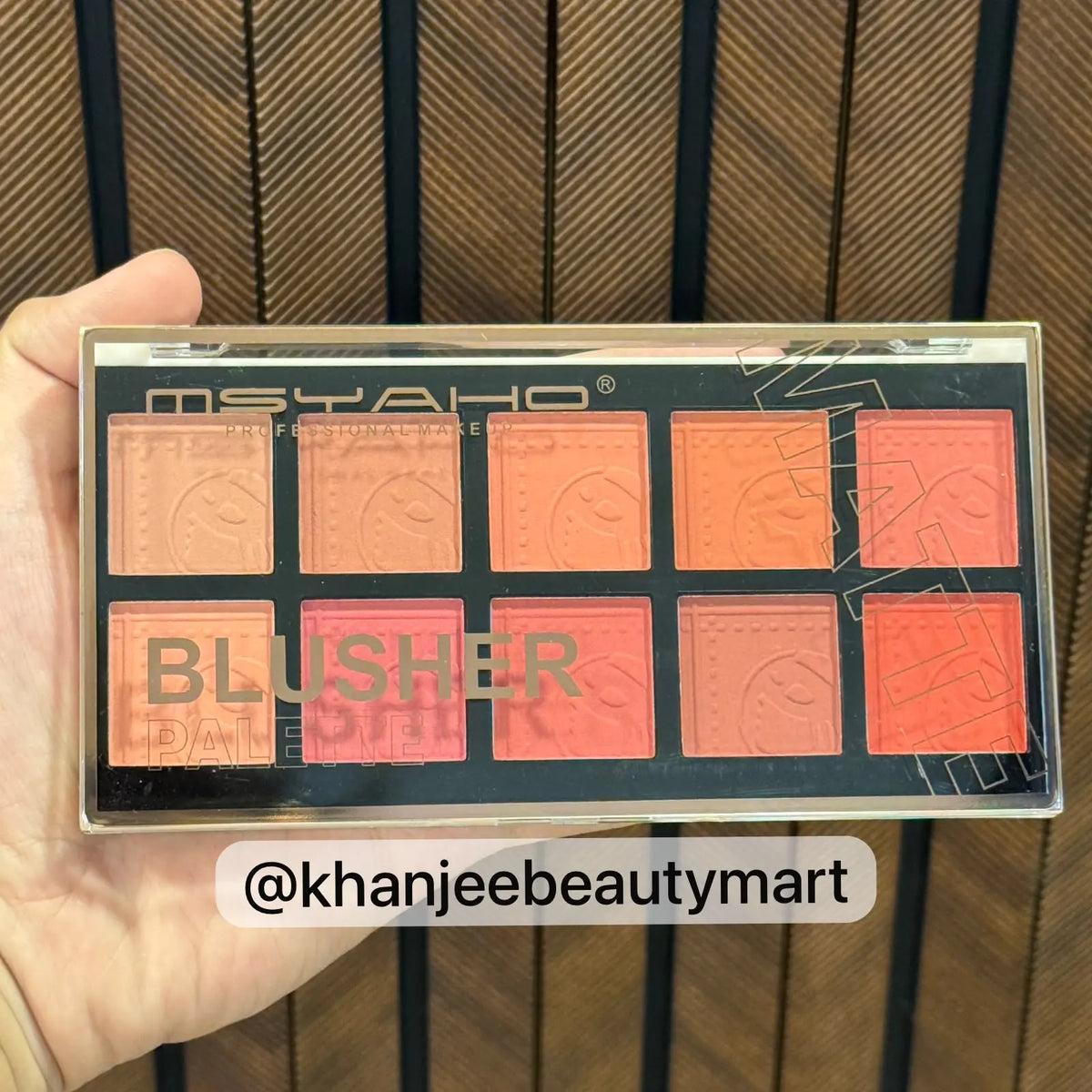 Meis Professional Makeup Matte Blusher Palette – 10 Colors Blush Palette