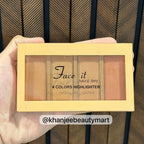 Face It Natural Story 4 Colors Highlighter Palette