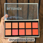 Meis Professional Makeup Matte Blusher Palette – 10 Colors Blush Palette
