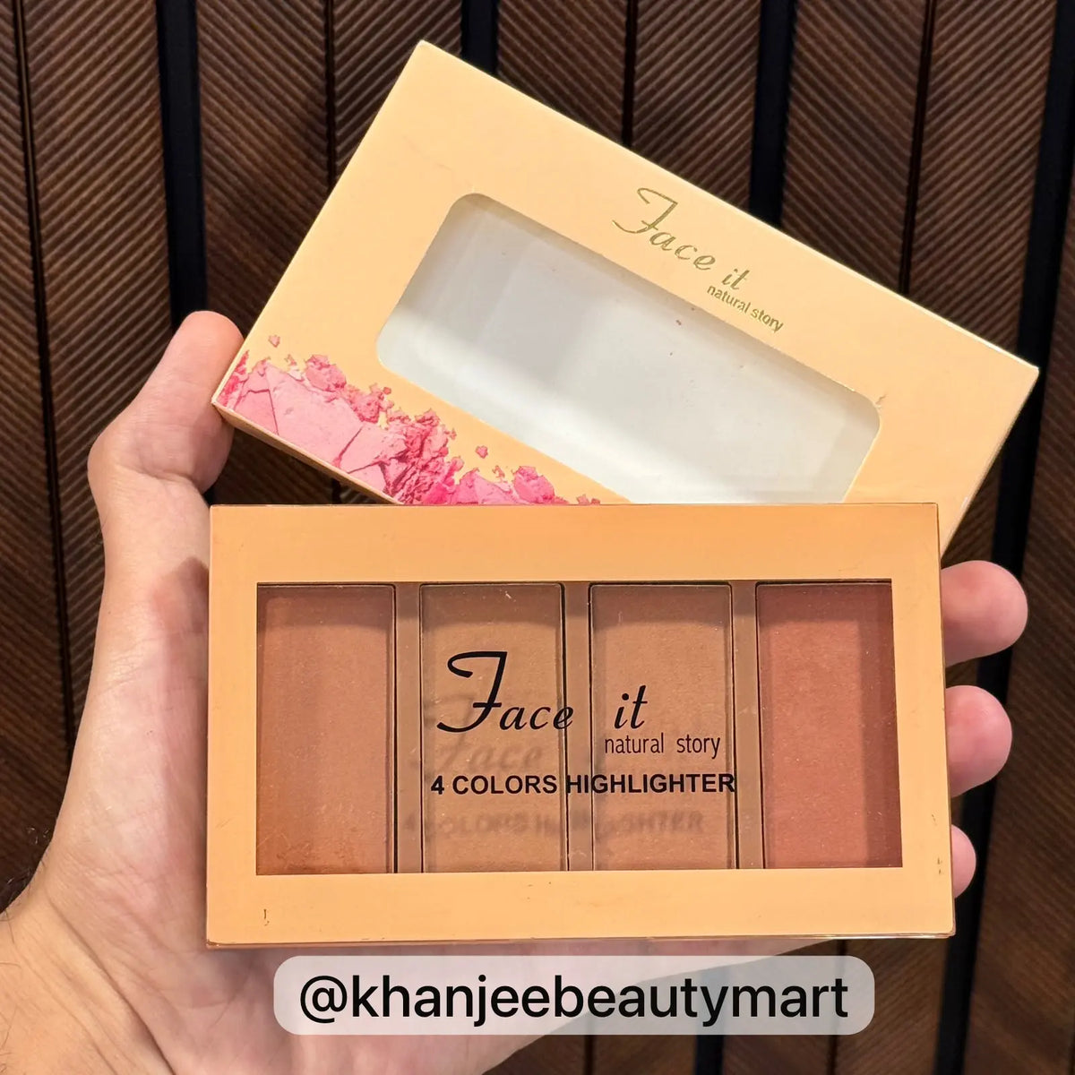 Face It Natural Story 4 Colors Highlighter Palette