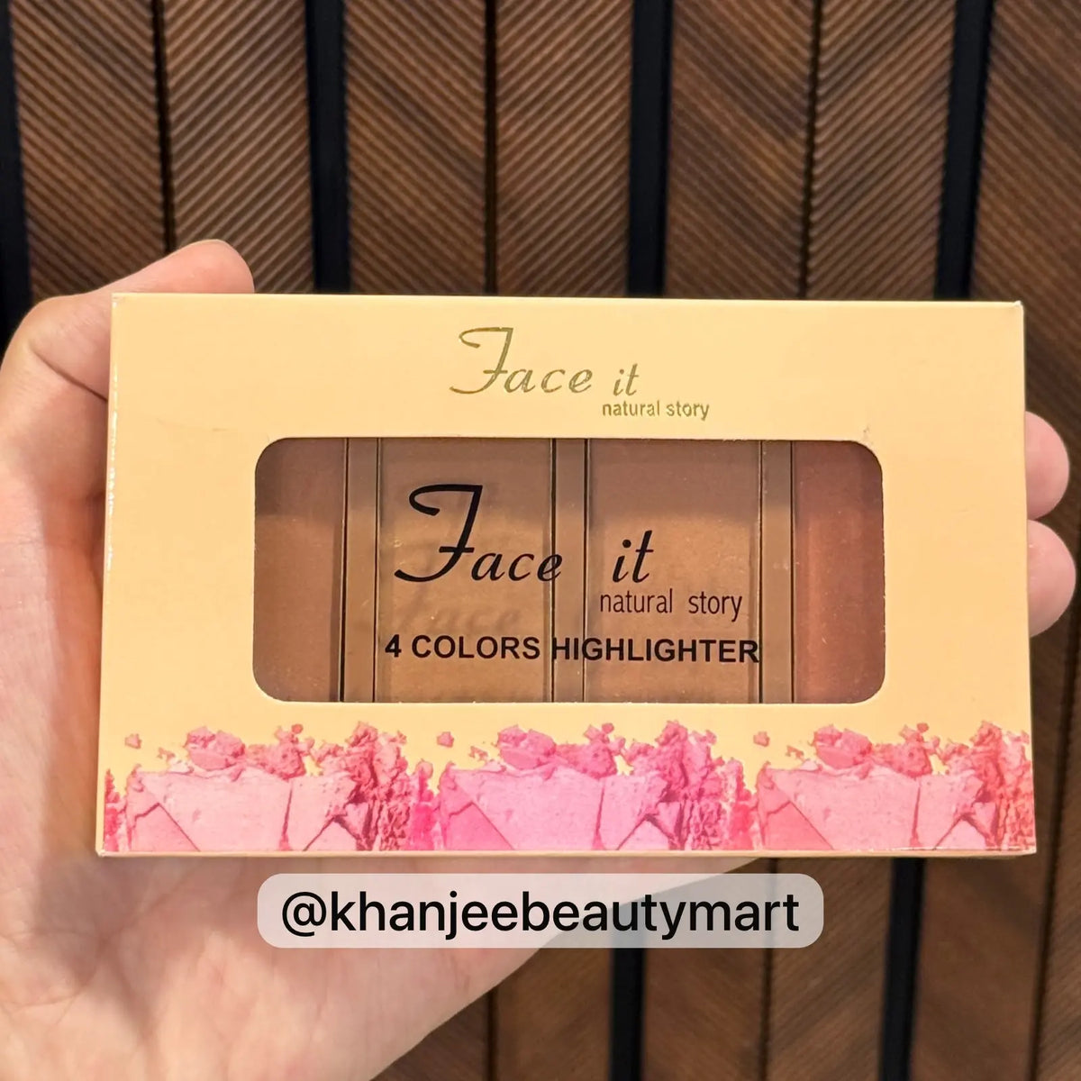 Face It Natural Story 4 Colors Highlighter Palette