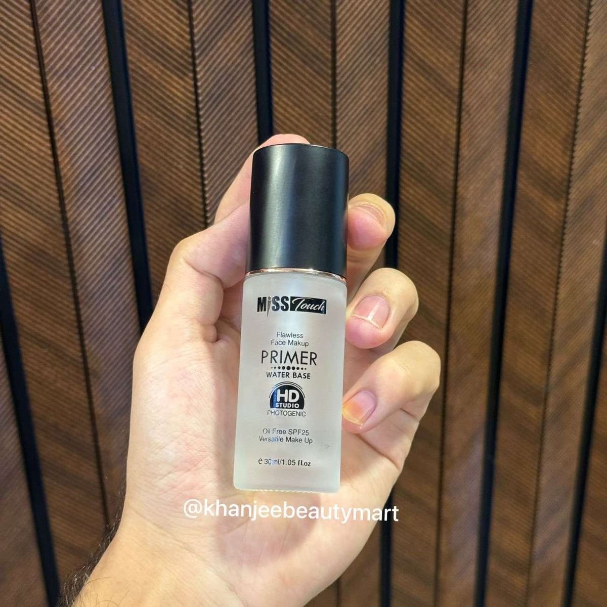 Miss Touch Flawless Face Makeup Primer Water Base Oil Free SPF25 – Smooth & Lightweight Primer