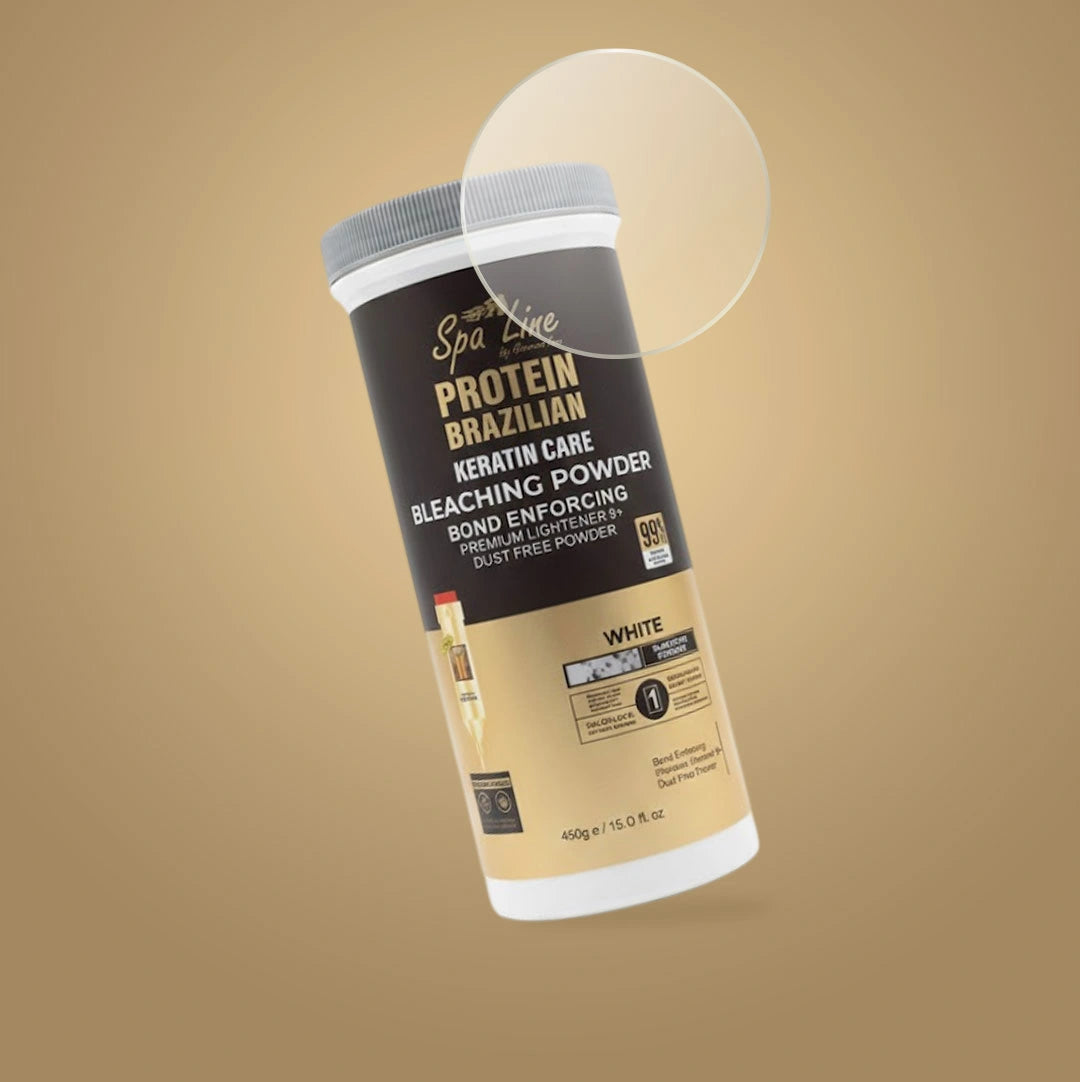 spa line Protein Brazilian Keratin Care Bleaching Powder.