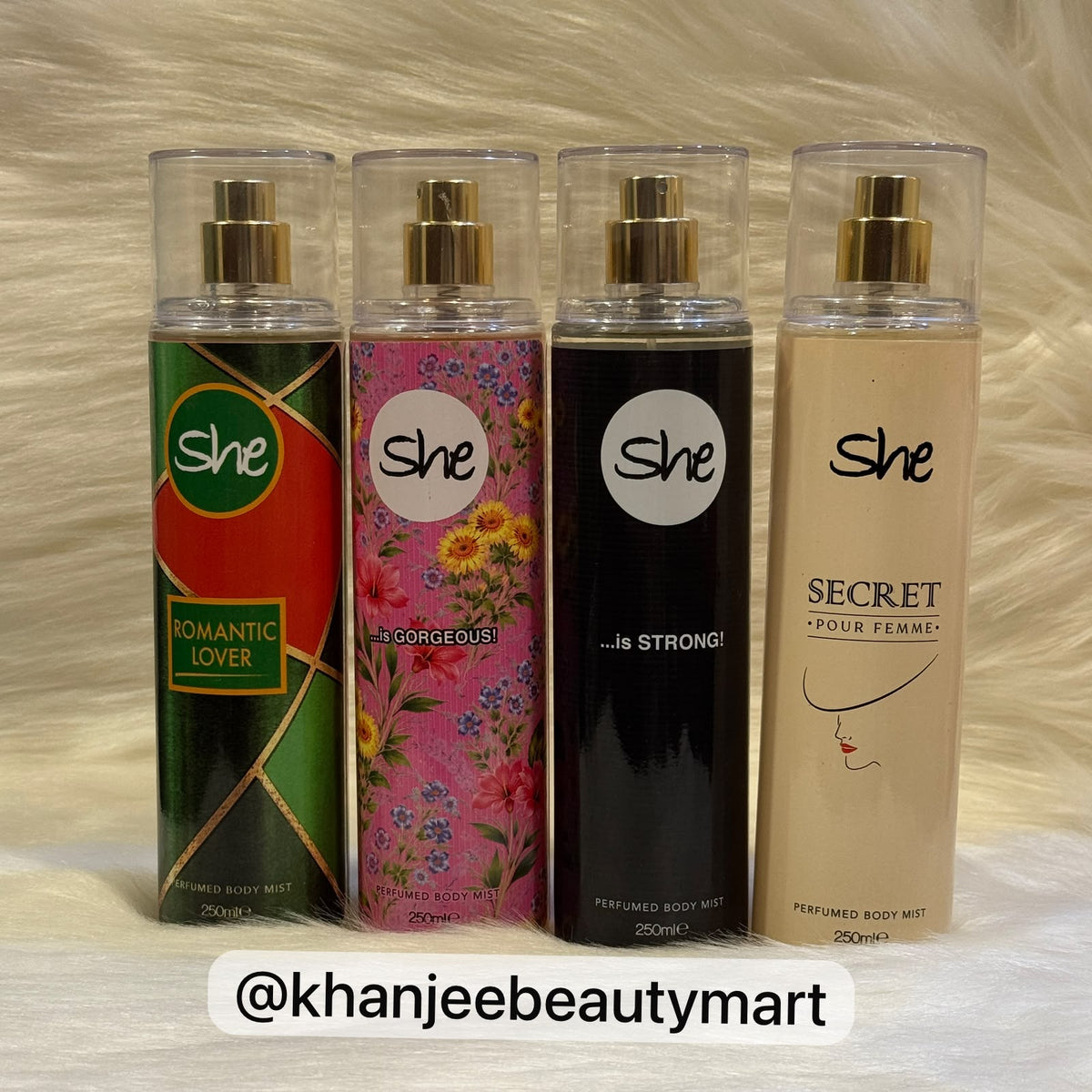 She... ROMANTIC LOVER Perfumed Body Mist Spray for Women (250ml)