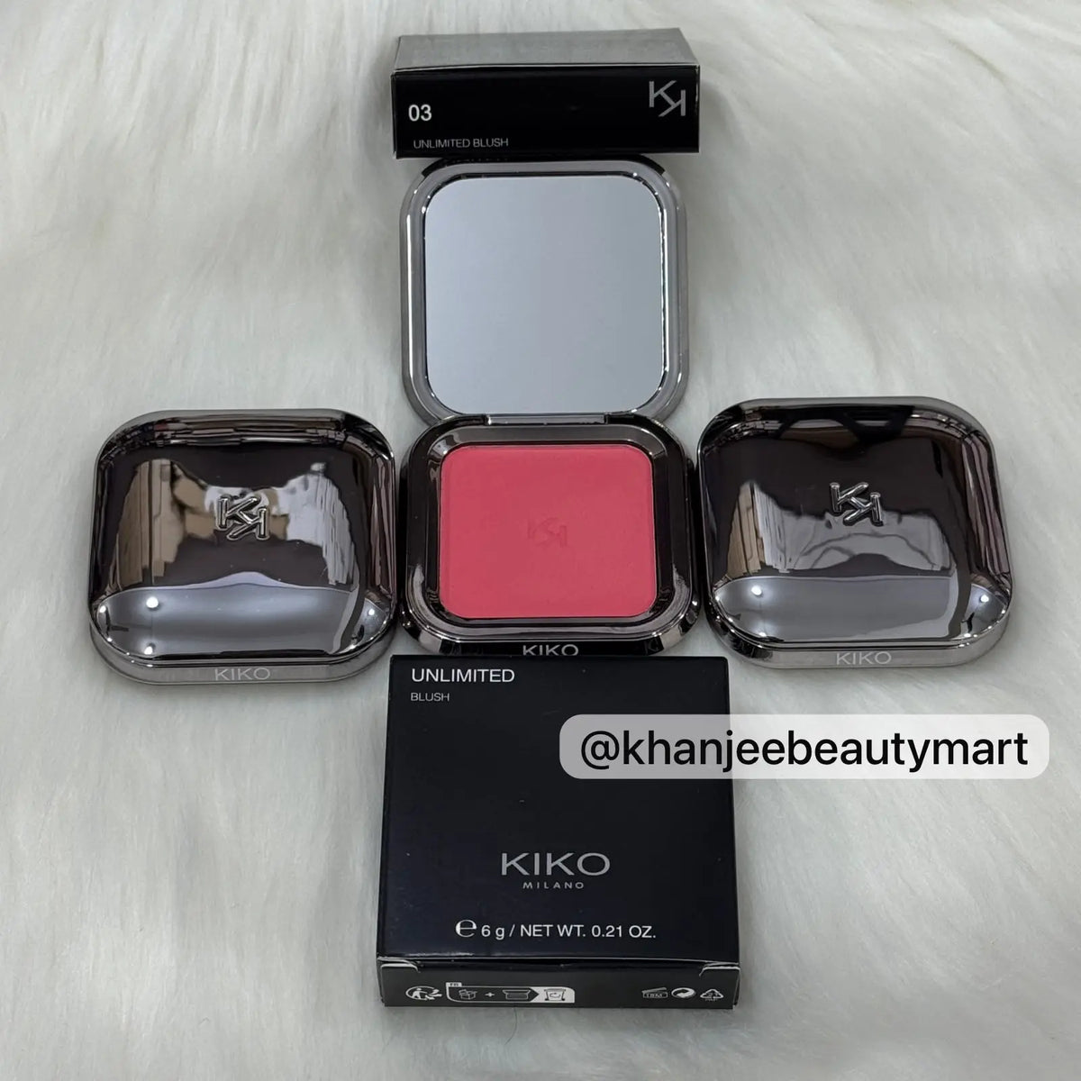 KIKO Milano Unlimited Blush Complete 6-Shade Long-Lasting Powder Blush Range