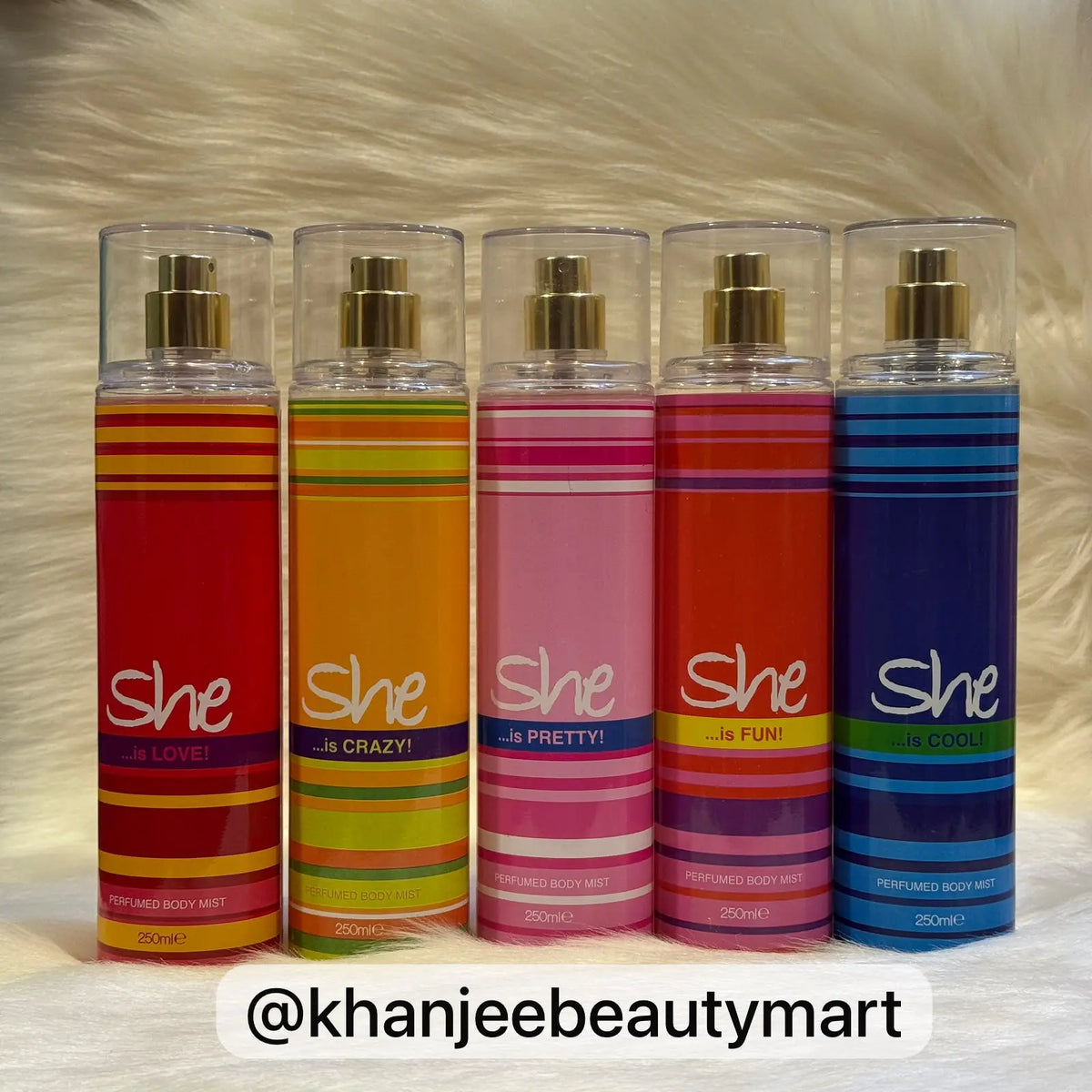 She... is LOVE! Perfumed Body Mist Spray for Women (250ml)