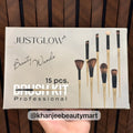 JUSTGLOW Beauty Wands 15 pcs Professional Brush Kit