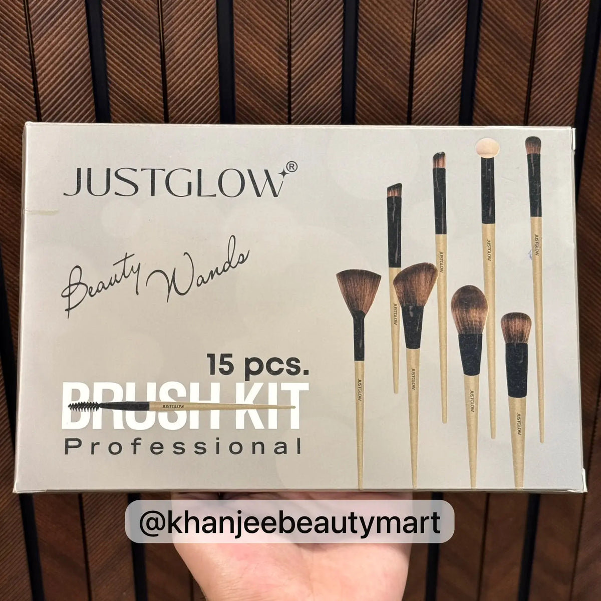 JUSTGLOW Beauty Wands 15 pcs Professional Brush Kit