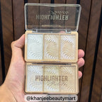 ROMANTIC COLOR Curious 3-Color Wave Shimmer Highlighter Palette