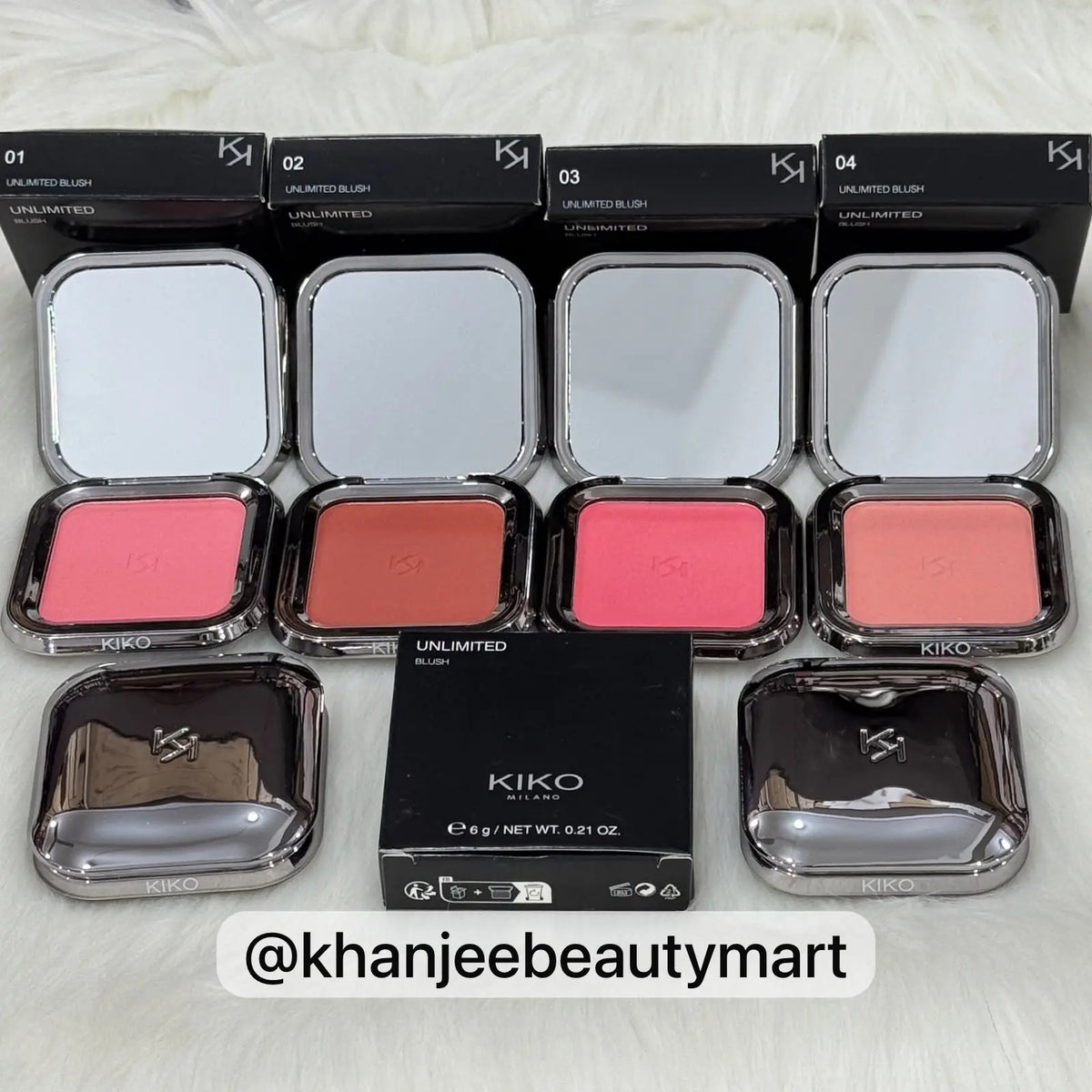 KIKO Milano Unlimited Blush Long-Lasting Powder Blush Set