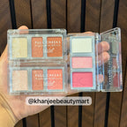 DoDo Girl Full Cheeks 3-Color Highlighter & Blush Palette Kit