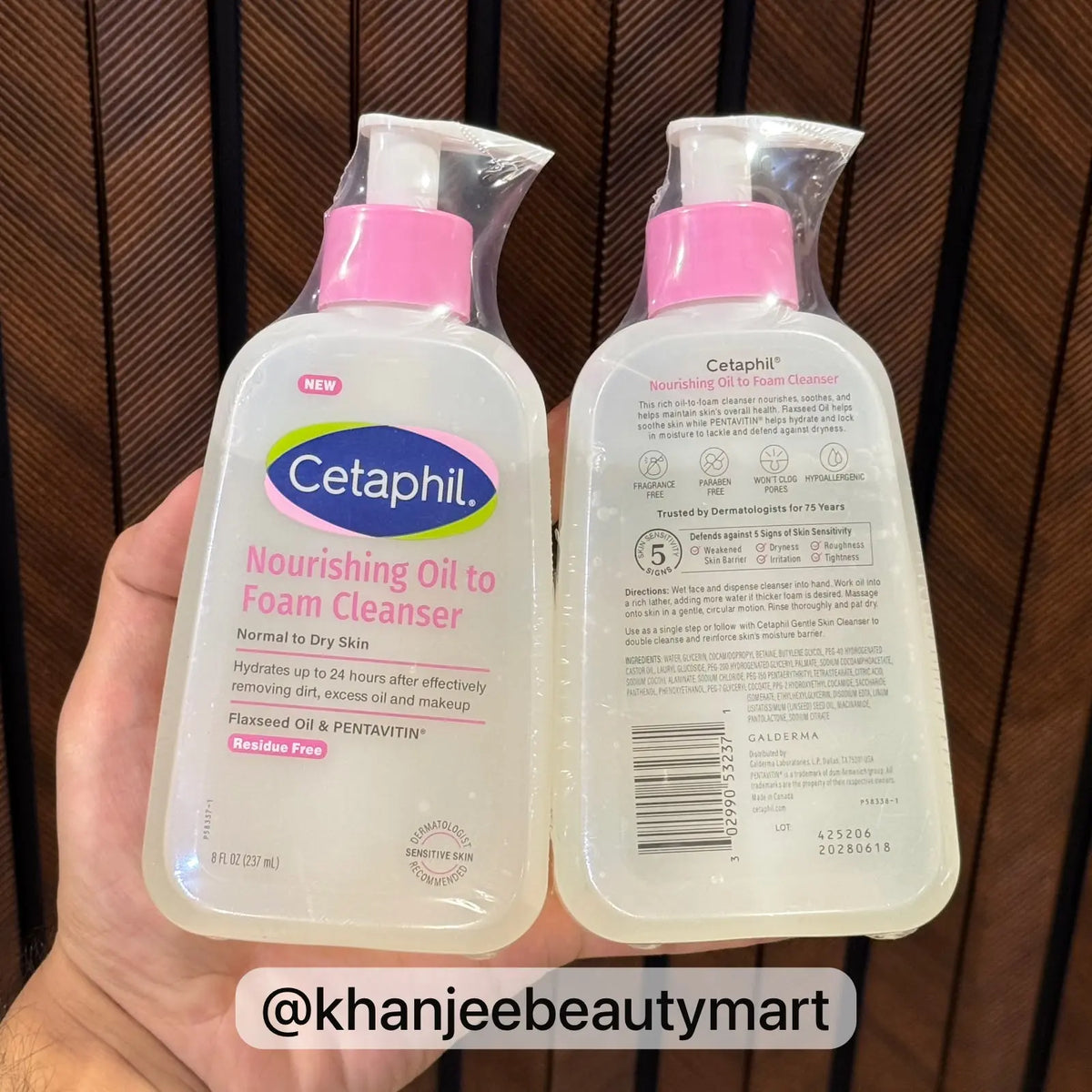Cetaphil Nourishing Oil to Foam Cleanser for Normal to Dry Skin