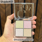 BELZGMEE Glow 4-Color Highlighter Palette Quad