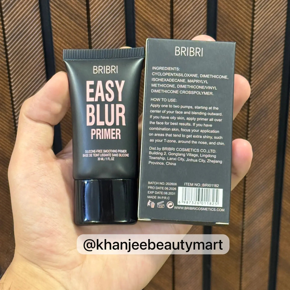 BRIBRI EASY BLUR Silicone-Free Smoothing Primer