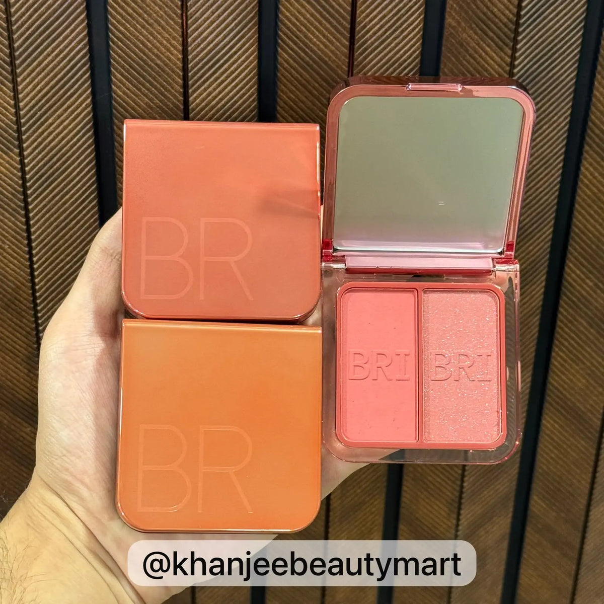 BRIBRI Matte & Shimmer Blush Duo Compact Quad (Multiple Shades Available)