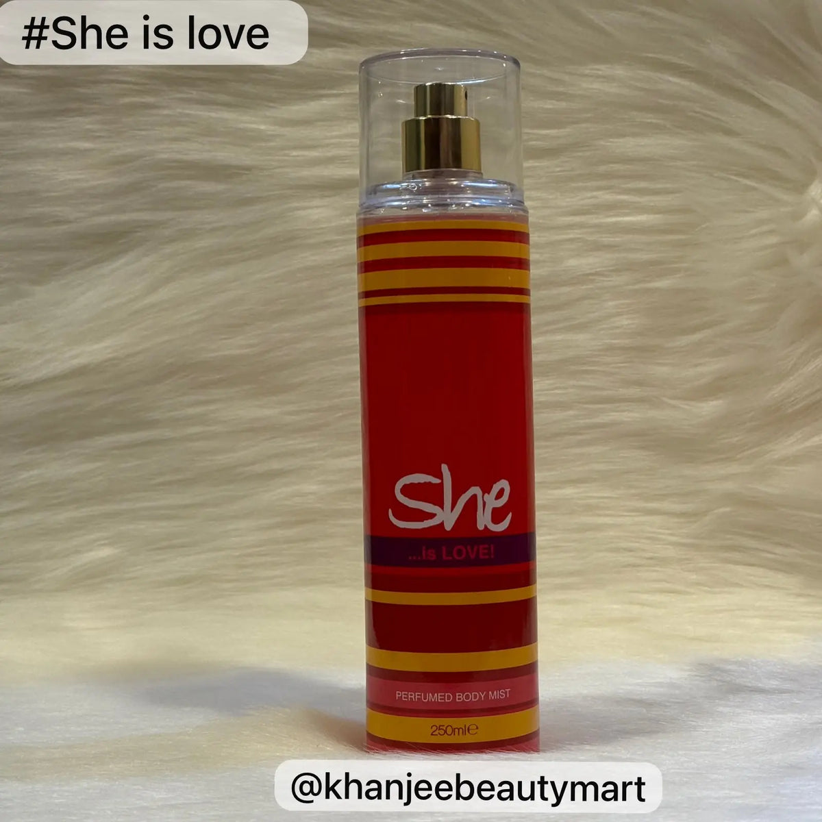 She... is LOVE! Perfumed Body Mist Spray for Women (250ml)