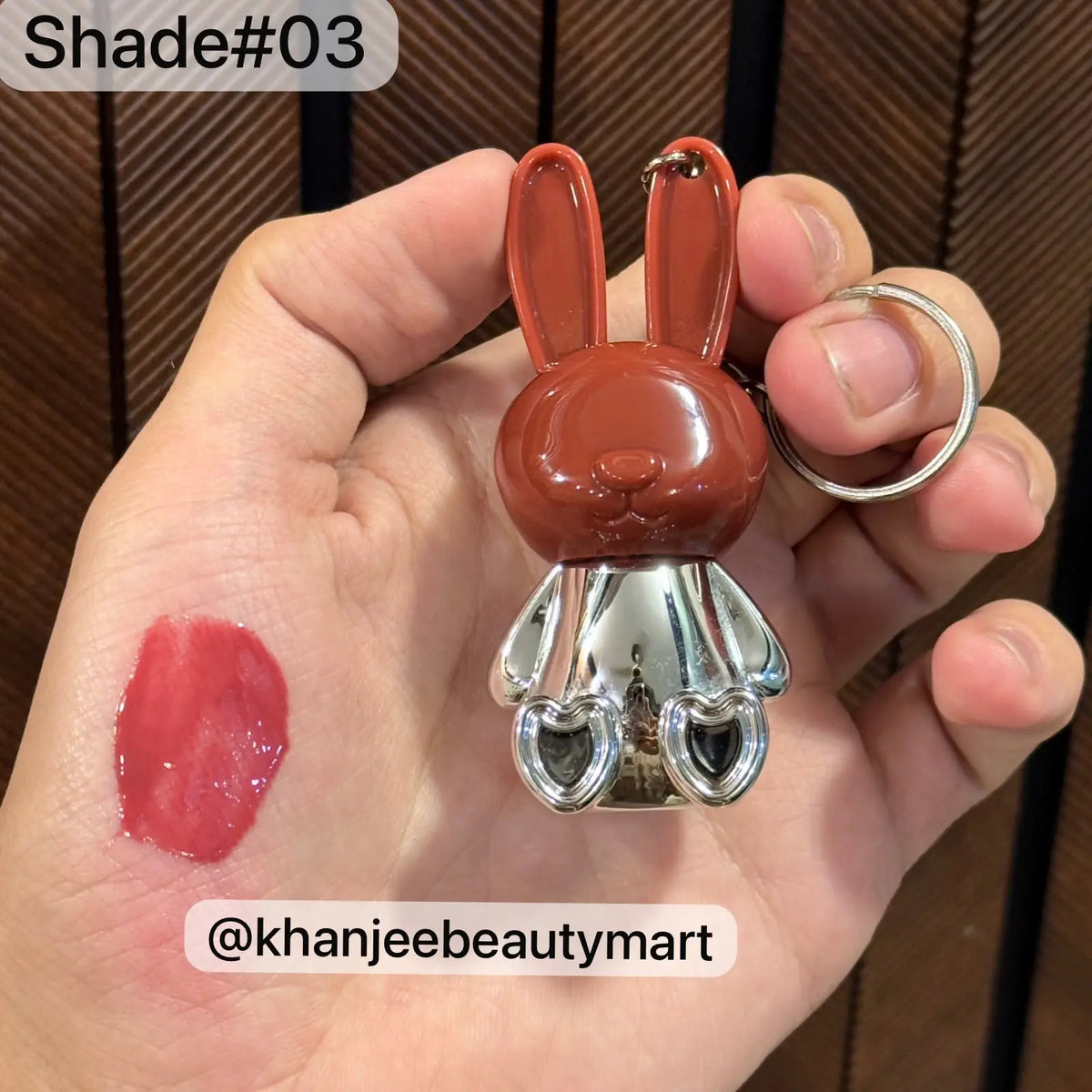 Karité Cute Bunny Lip Gloss Keychain Set (4 Shades Available)