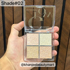 BELZGMEE Glow 4-Color Highlighter Palette Quad