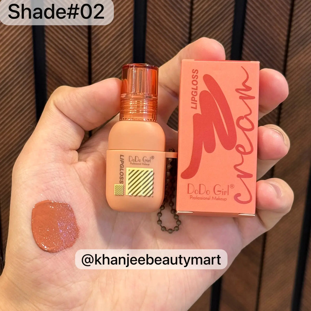 DoDo Girl Cream Lip Gloss Keychain Set (4 Shades Available)