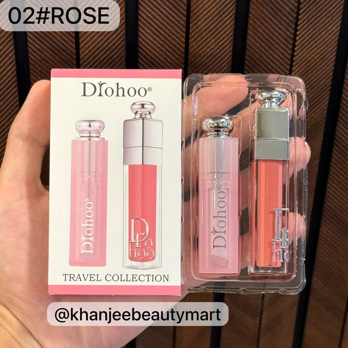Drohoo Travel Collection Hydrating Lip Gloss & Lip Balm Set (6 Shades Available)