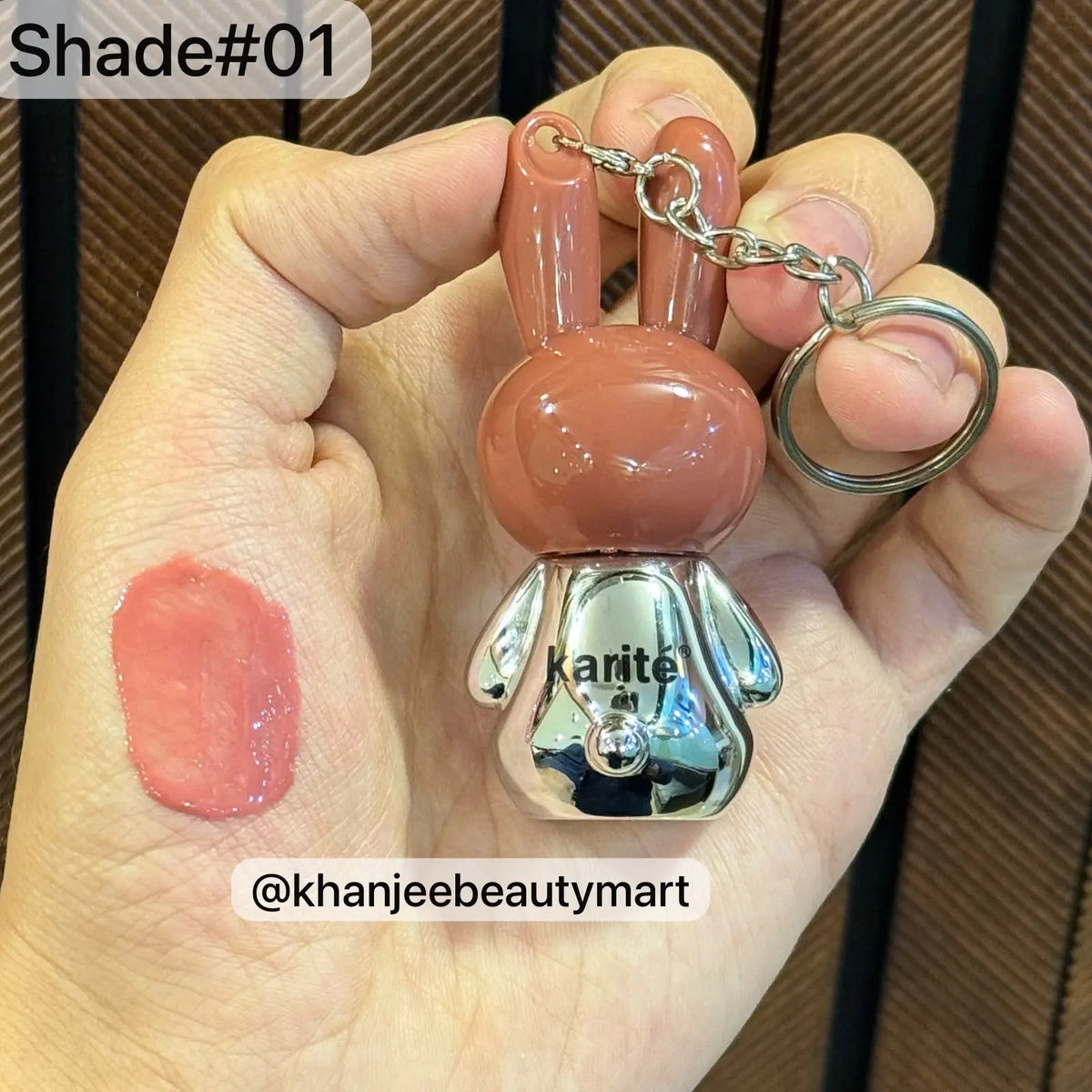Karité Cute Bunny Lip Gloss Keychain Set (4 Shades Available)