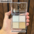 BELZGMEE Glow 4-Color Highlighter Palette Quad