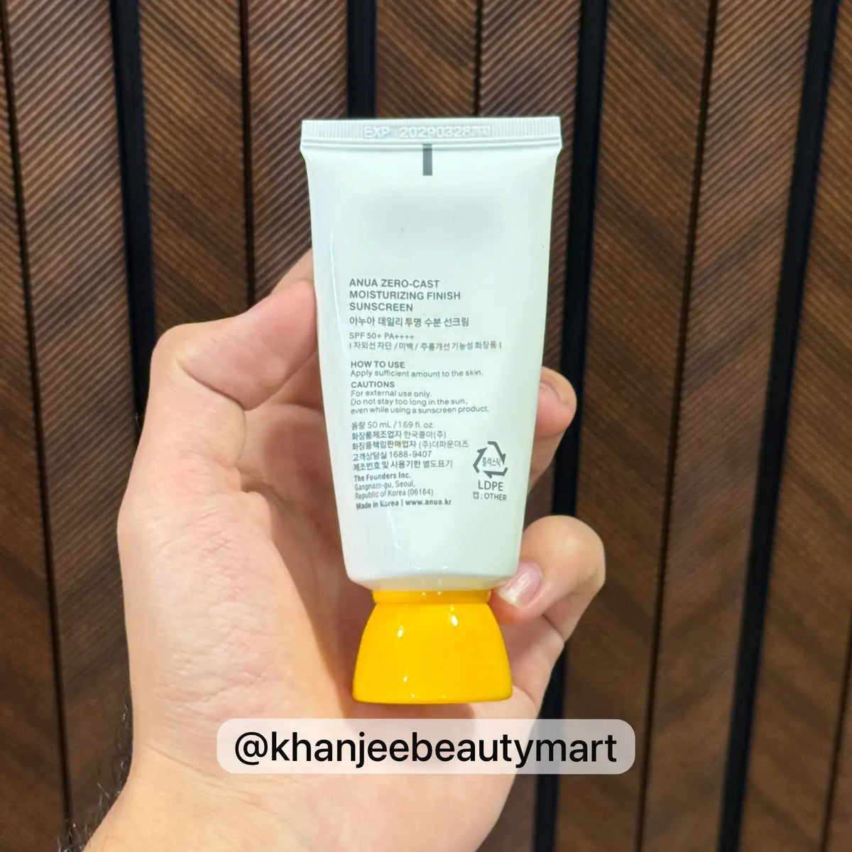 Anua Zero-cast™ Moisturizing Finish Sunscreen SPF 50+ PA++++