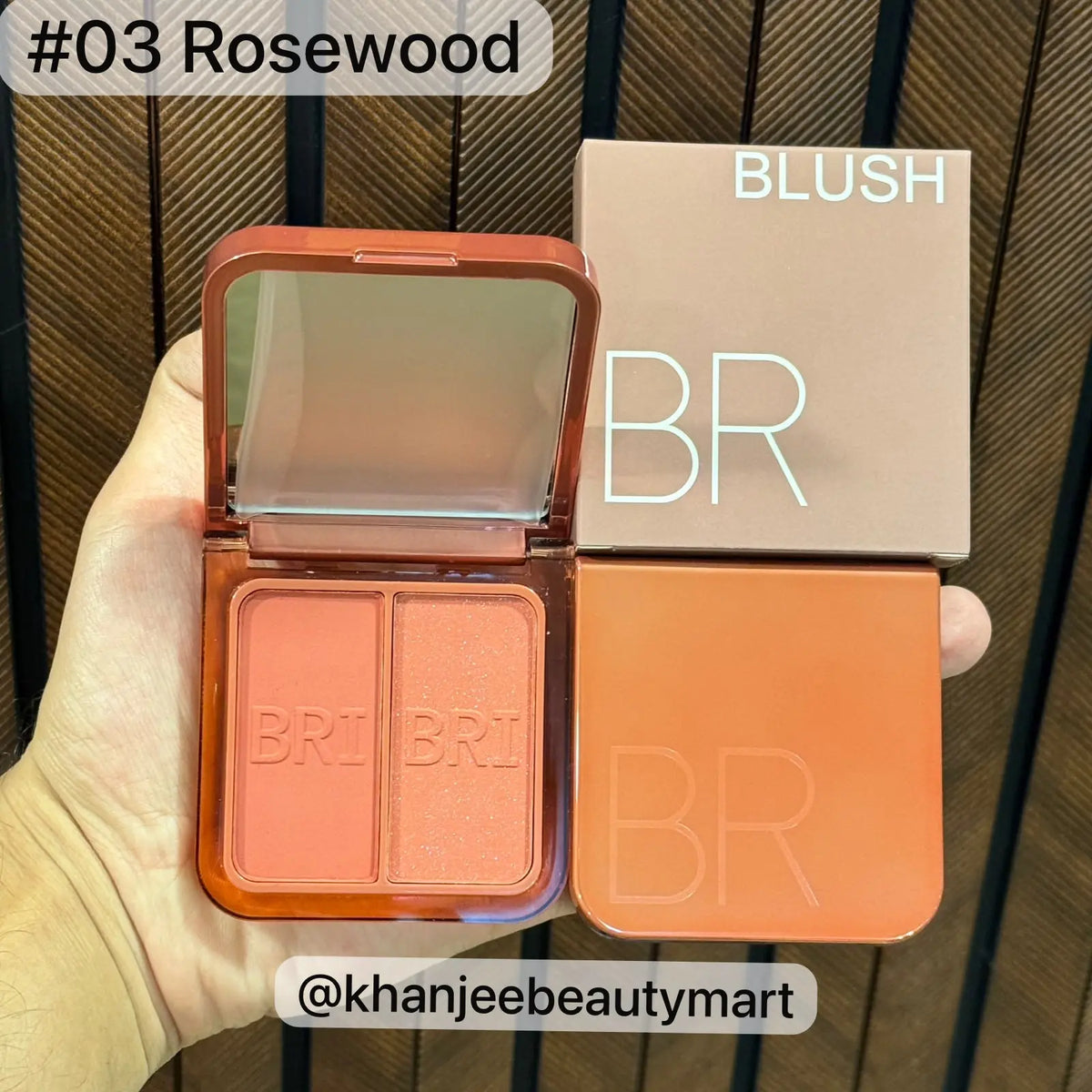 BRIBRI Matte & Shimmer Blush Duo Compact Quad (Multiple Shades Available)