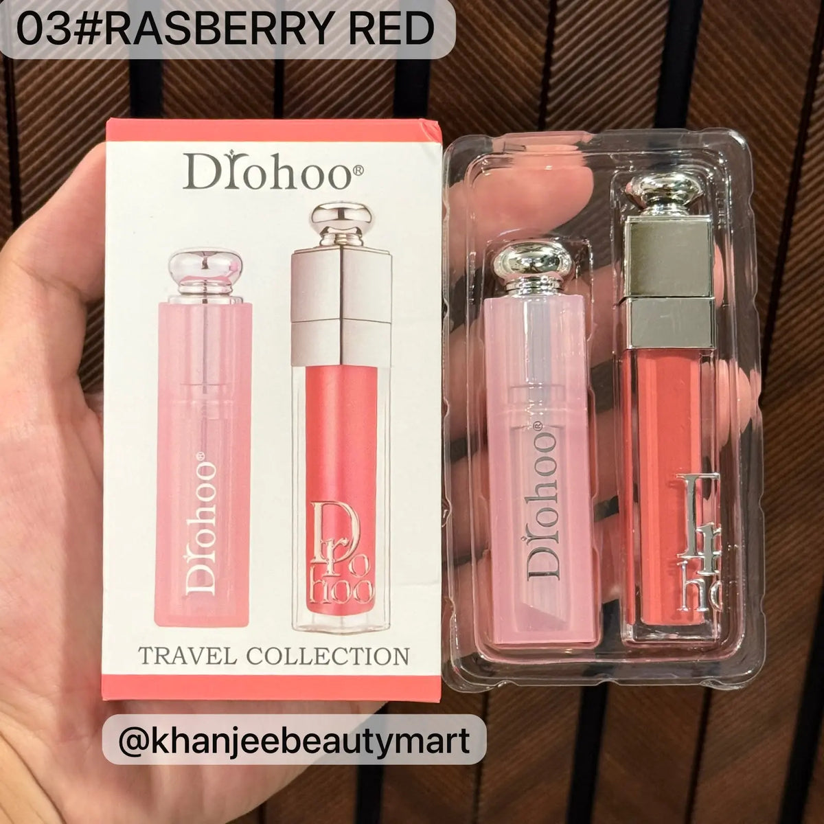 Drohoo Travel Collection Hydrating Lip Gloss & Lip Balm Set (6 Shades Available)