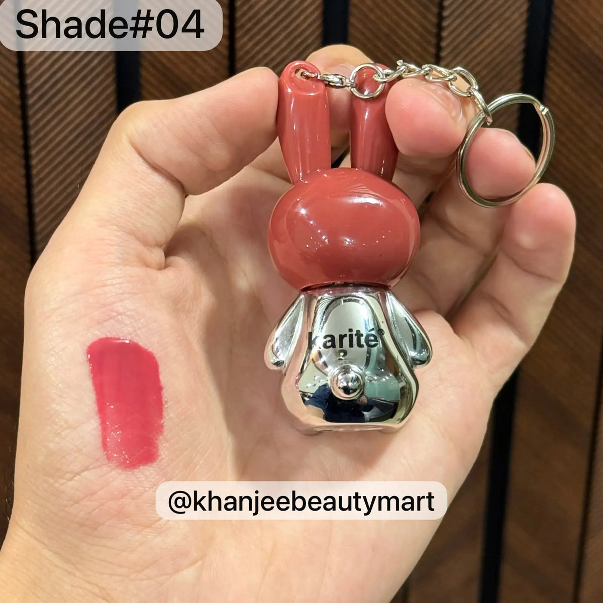 Karité Cute Bunny Lip Gloss Keychain Set (4 Shades Available)