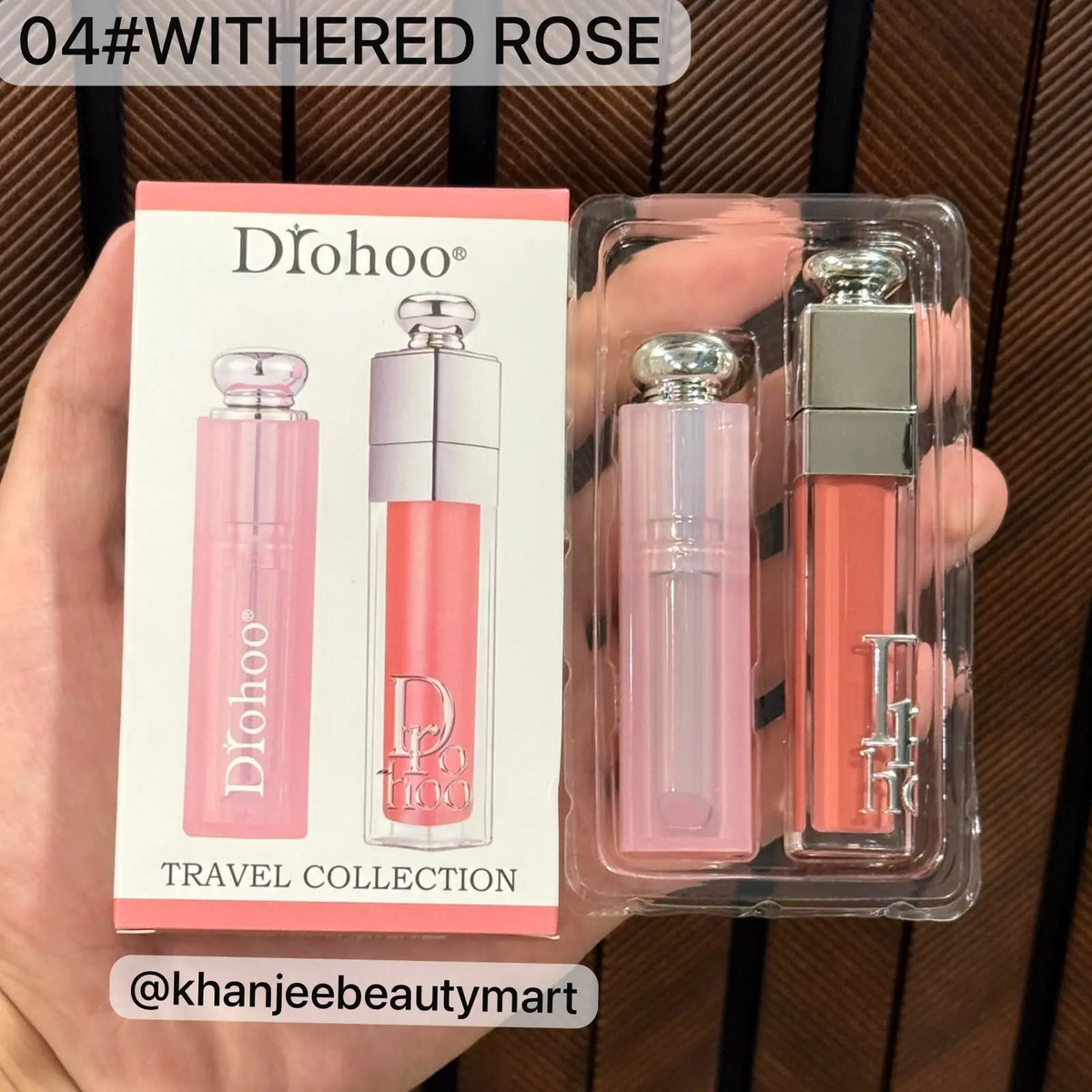 Drohoo Travel Collection Hydrating Lip Gloss & Lip Balm Set (6 Shades Available)