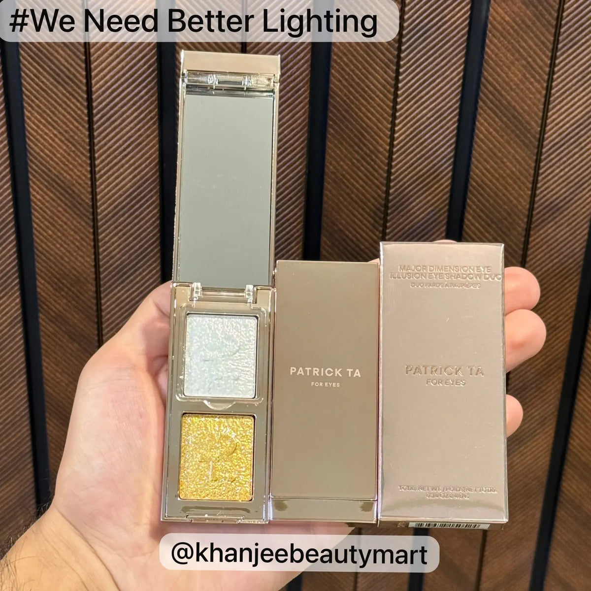 PATRICK TA Major Glow Shimmer & Highlight Eyeshadow Duo Compacts (4 Shade Options Available)