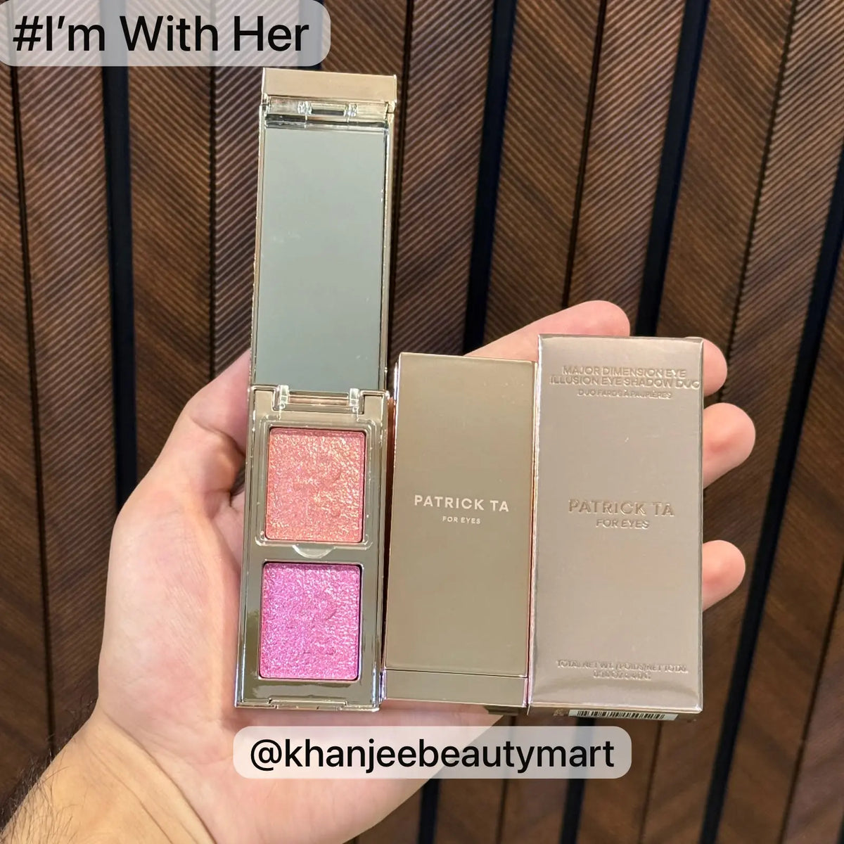 PATRICK TA Major Glow Shimmer & Highlight Eyeshadow Duo Compacts (4 Shade Options Available)