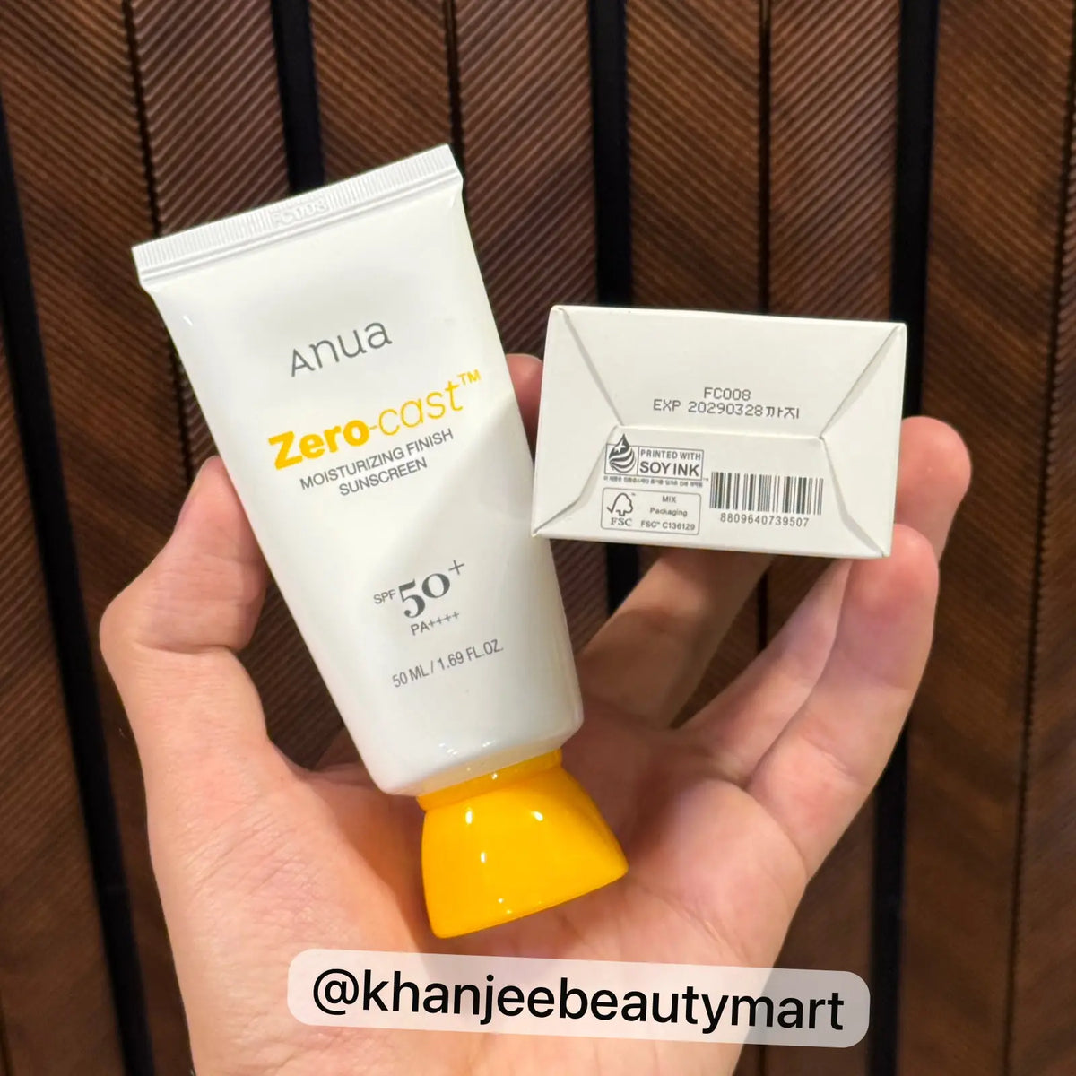 Anua Zero-cast™ Moisturizing Finish Sunscreen SPF 50+ PA++++