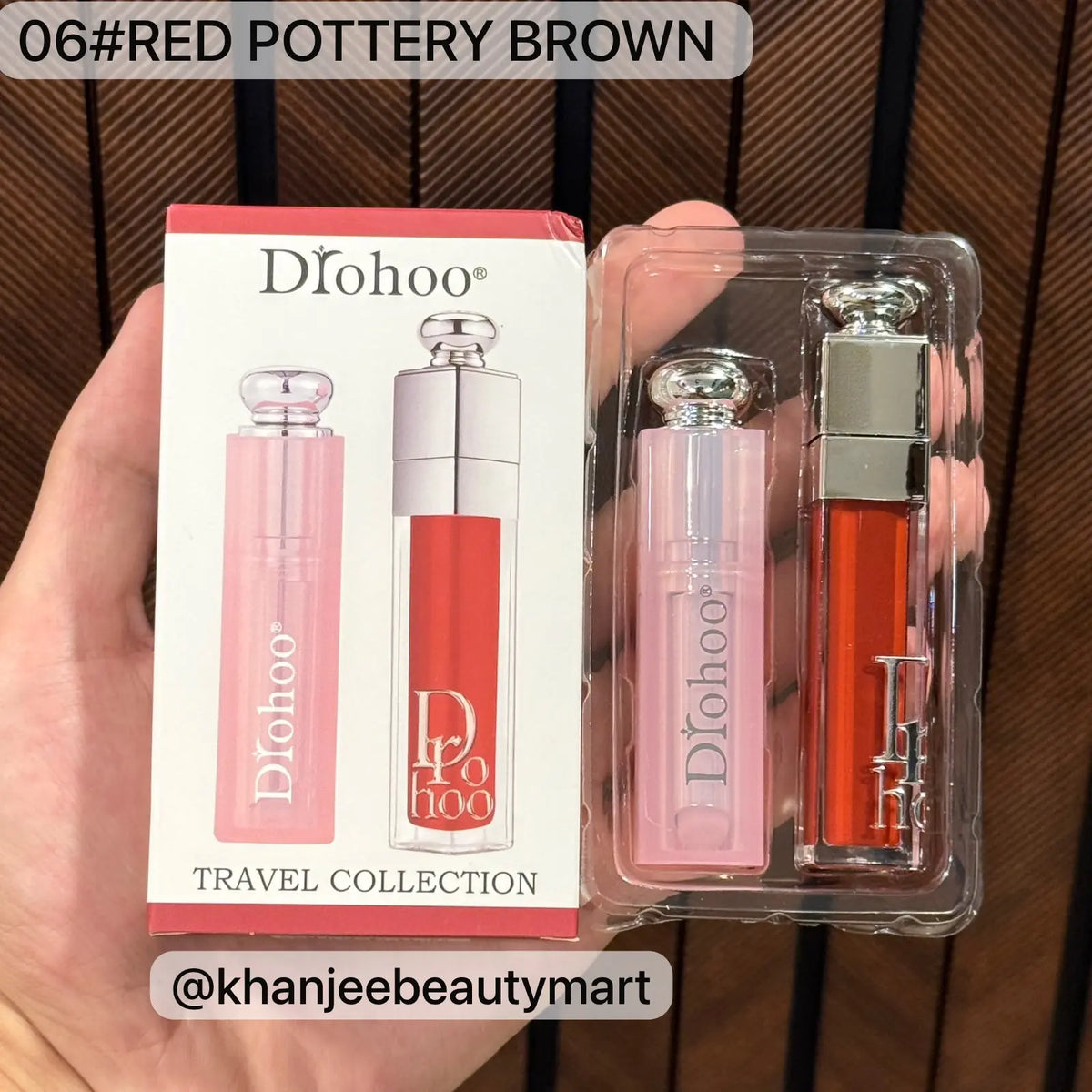 Drohoo Travel Collection Hydrating Lip Gloss & Lip Balm Set (6 Shades Available)