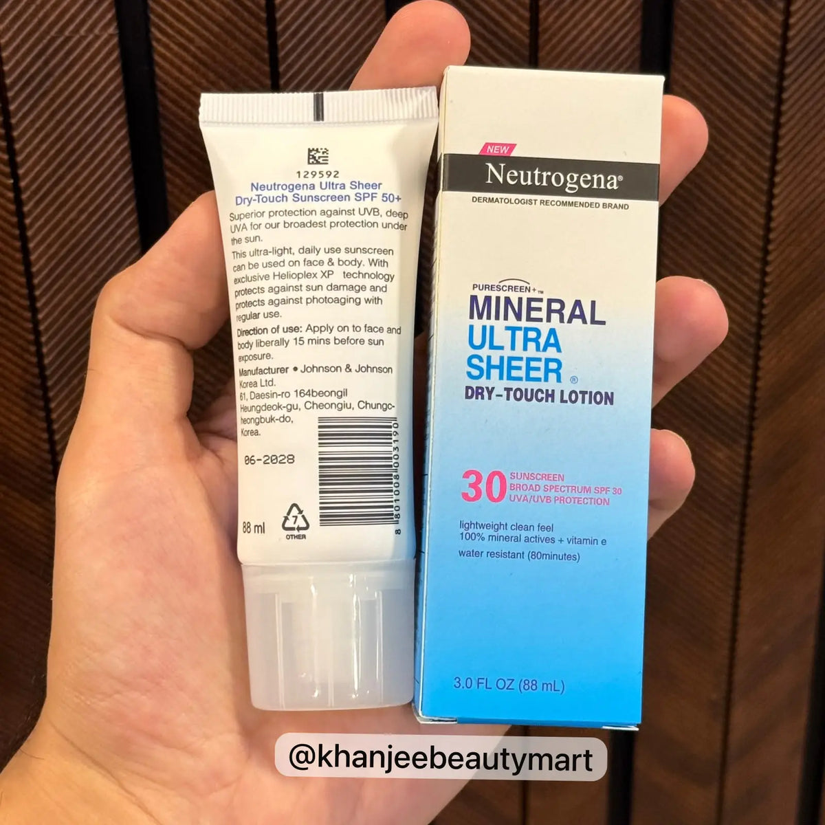 Neutrogena Mineral Ultra Sheer Dry-Touch Sunscreen Lotion SPF 30 – 88ml
