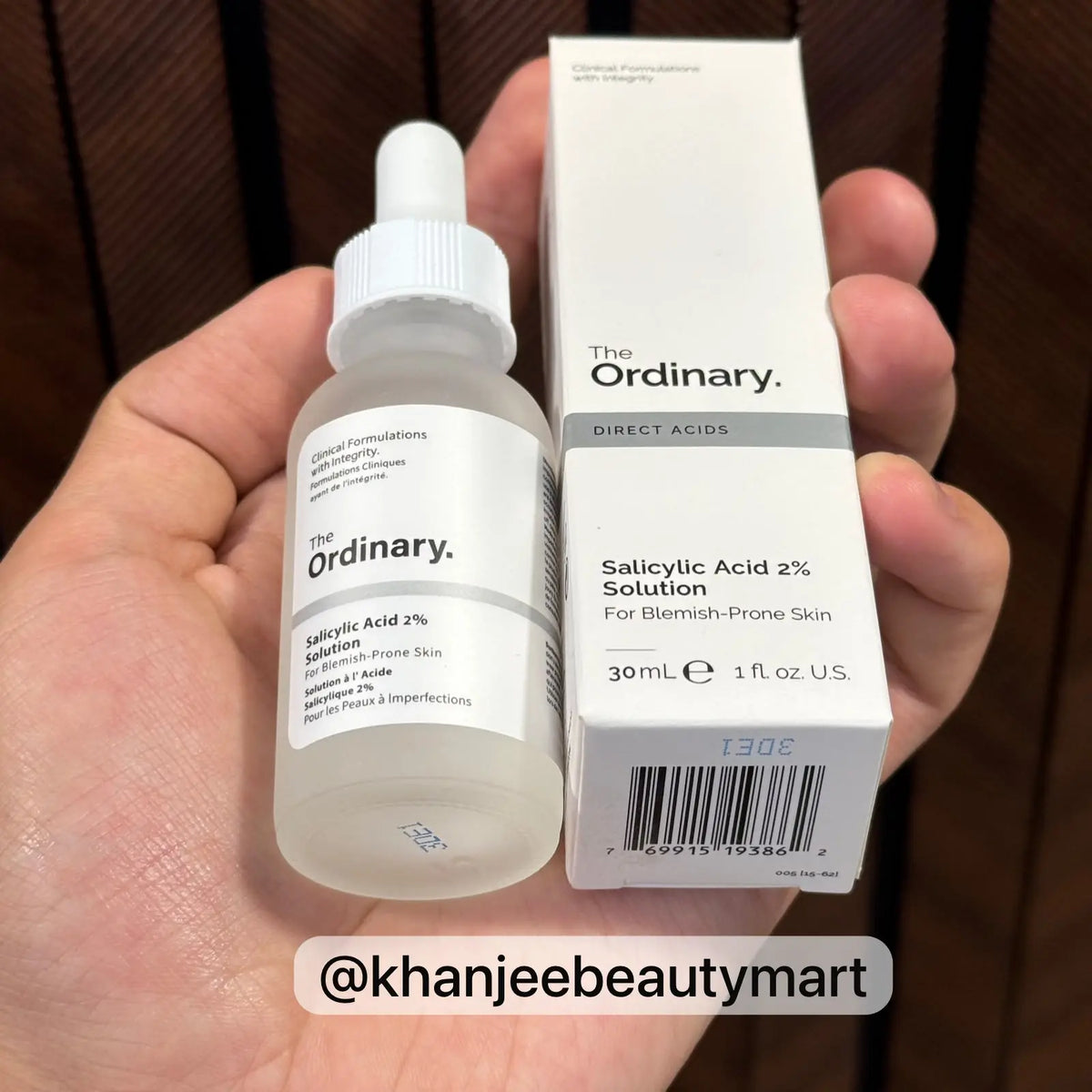 The Ordinary Salicylic Acid 2% Solution – For Blemish-Prone Skin – 30 ml / 1 fl. oz. U.S.