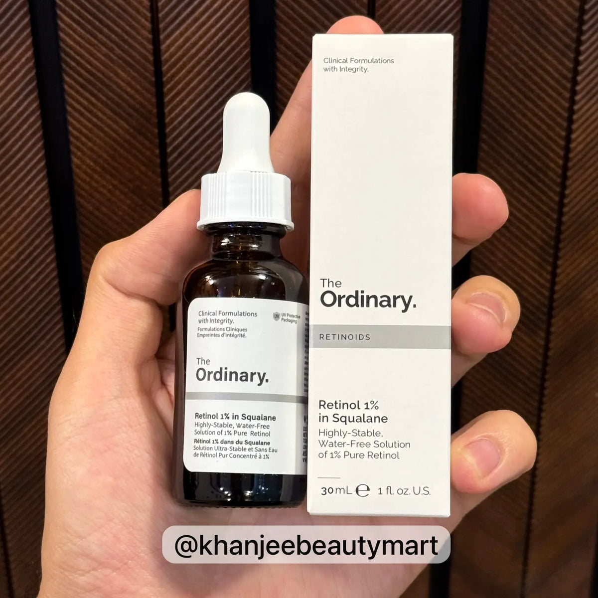 The Ordinary Retinol 1% in Squalane – Highly-Stable, Water-Free Solution of 1% Pure Retinol – 30 ml / 1 fl. oz. U.S.