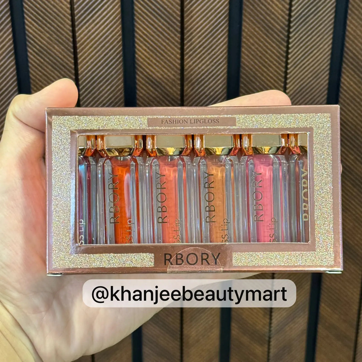 RBORY Fashion Lipgloss Set – 6 Pcs Mini Glass Lip Gloss Pack