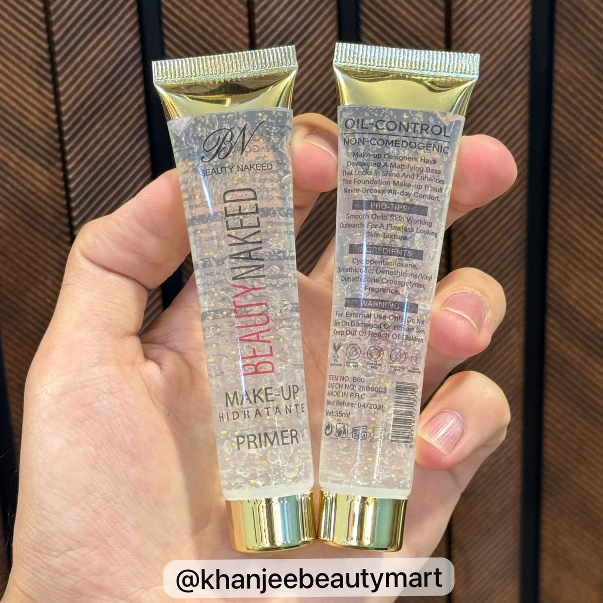 Beauty Nakeed BN 24K Gold Oil-Control Hydrating Make-Up Primer (35ml)