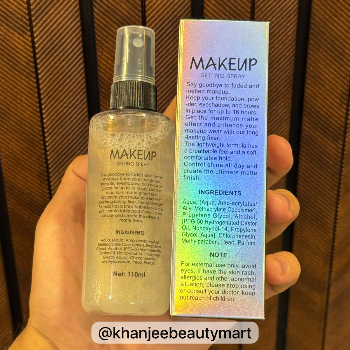 Beauty Nakeed BN Mist & Fix Makeup Setting Spray (16 Hrs Long Lasting)