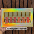 Emelie Paris Creamy Liquid Lipstick & Lip Gloss Set – Primer Inside (6 Pcs Pack)