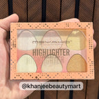 MSYAHO Professional Makeup 6-Color Teardrop Highlighter Palette