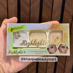 Mielena Italy 3 Colors Highlighter Kit with Applicator Brush