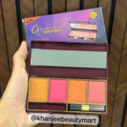 Glamorous Face 4-Color Blusher Make-Up Kit Palette with Mirror & Brush