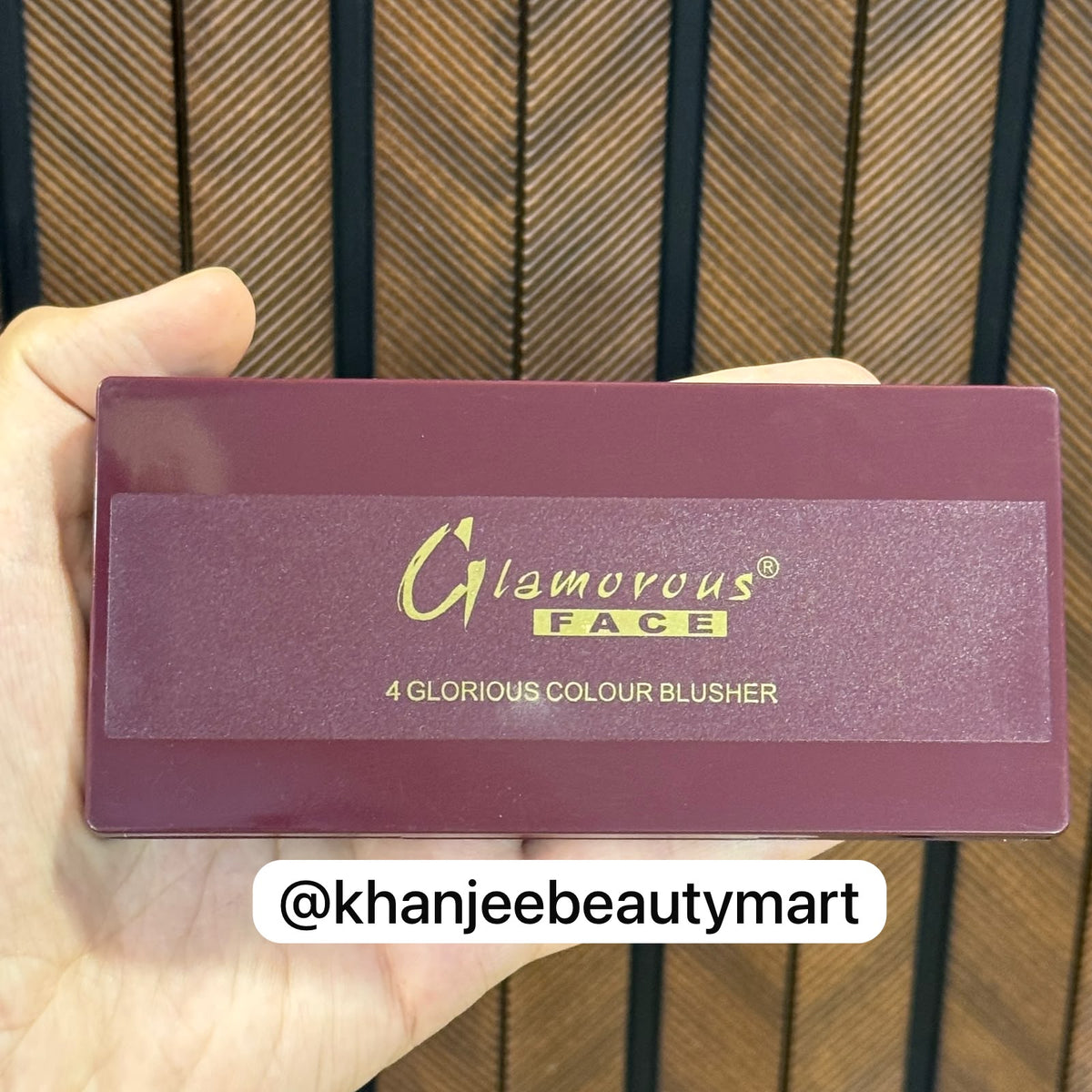 Glamorous Face 4-Color Blusher Make-Up Kit Palette with Mirror & Brush