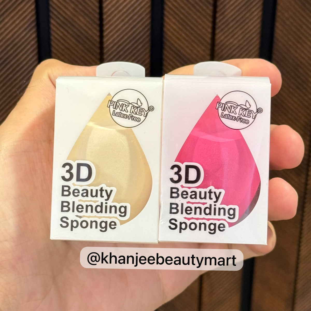PINK KEY Latex-Free 3D Beauty Blending Sponge