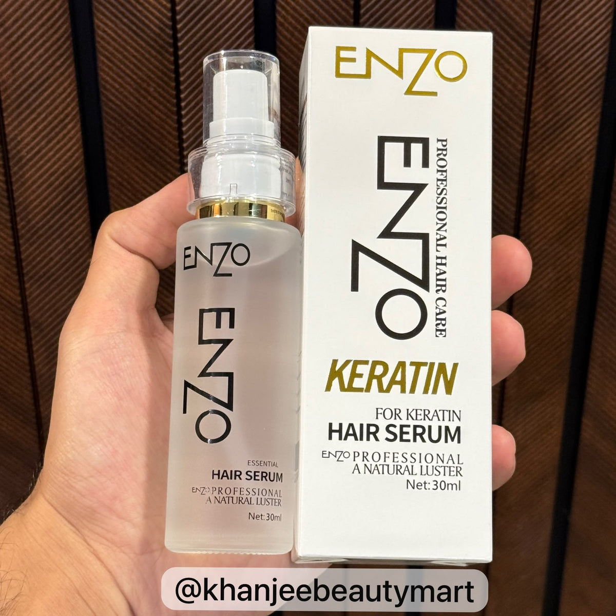 ENZO Professional Keratin Essential Hair Serum for Natural Luster (30ml)