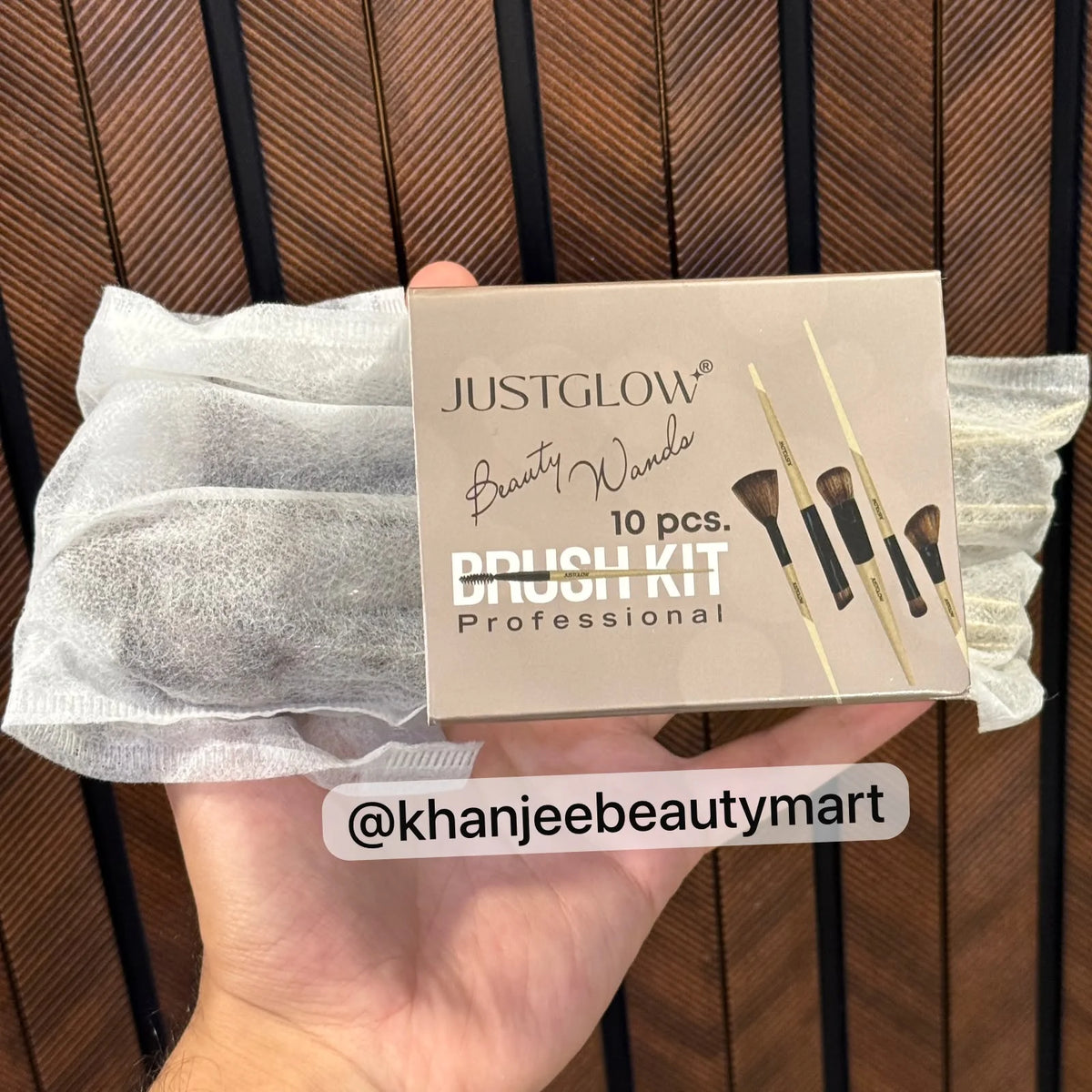 JustGlow Beauty Professional 10 Pc Makeup Brush Set